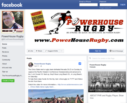 PowerHouseRugby Page on Facebook